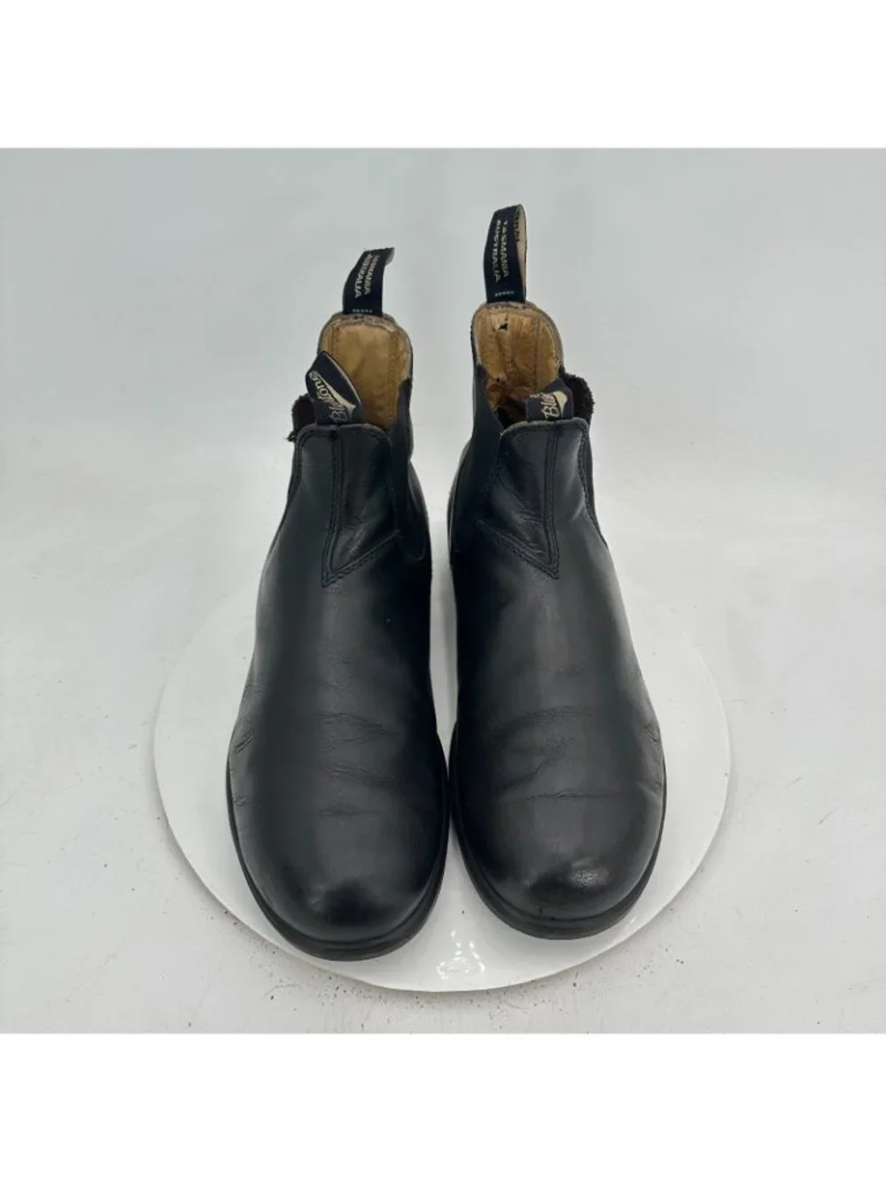 Blundstone Men Size 11 US 12 Black Leather Pull On Side Elastic Chelsea Boot